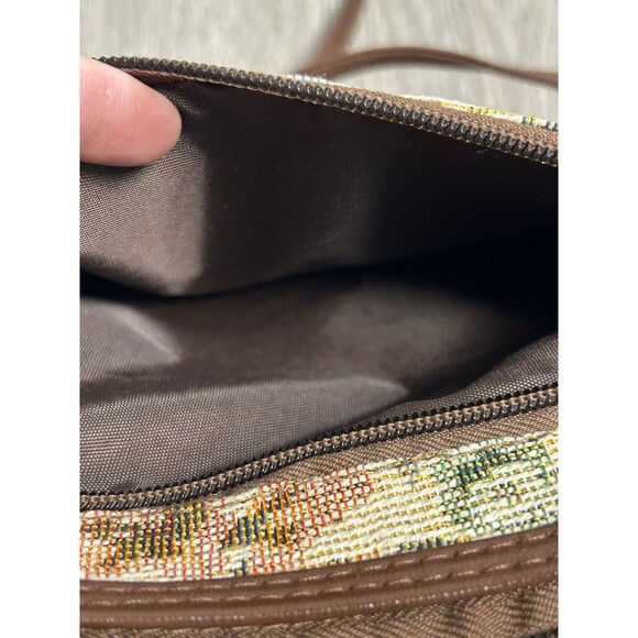 Vintage 2-sided Crossbody Purse Bag Tapestry Or Patchwork - Picture 7 of 10